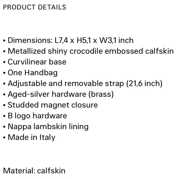 Balenciaga Hourglass XS Handbag Crocodile Embossed - Picture 7 of 8